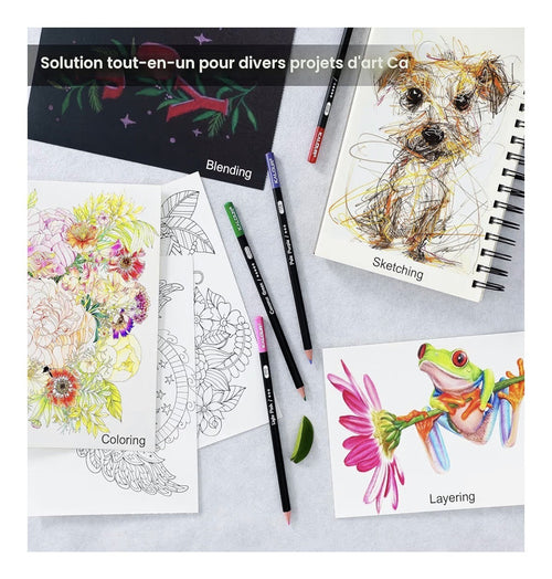 120 crayons de couleur professionnels