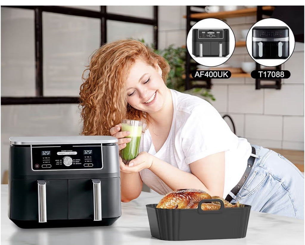2  x Doublure en silicone ultra résistant pour friteuse à air