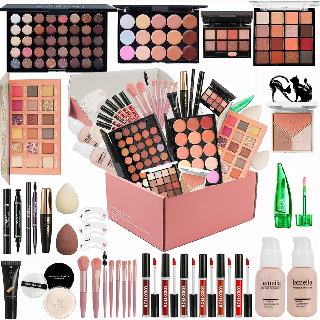 Kit de maquillage tout-en-un pour femmes - Kit complet
