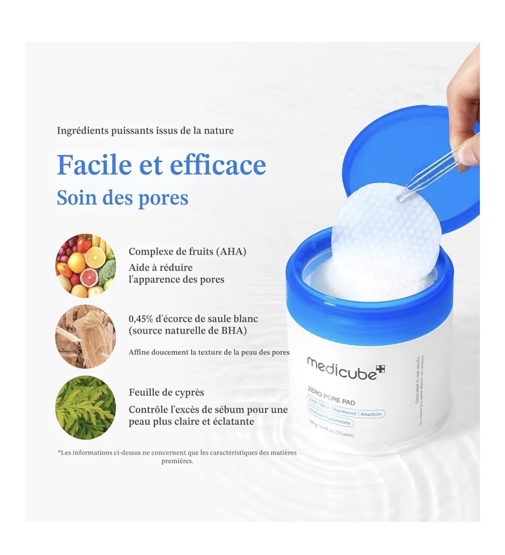 Tampons tonifiants pour le visage à double texture
