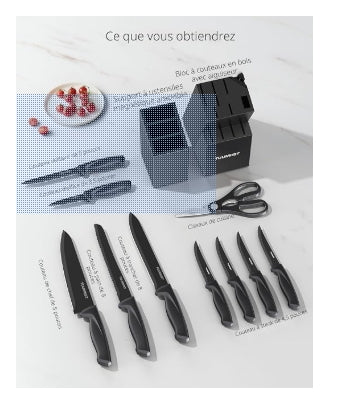 Ensemble de couteaux 18 PCS