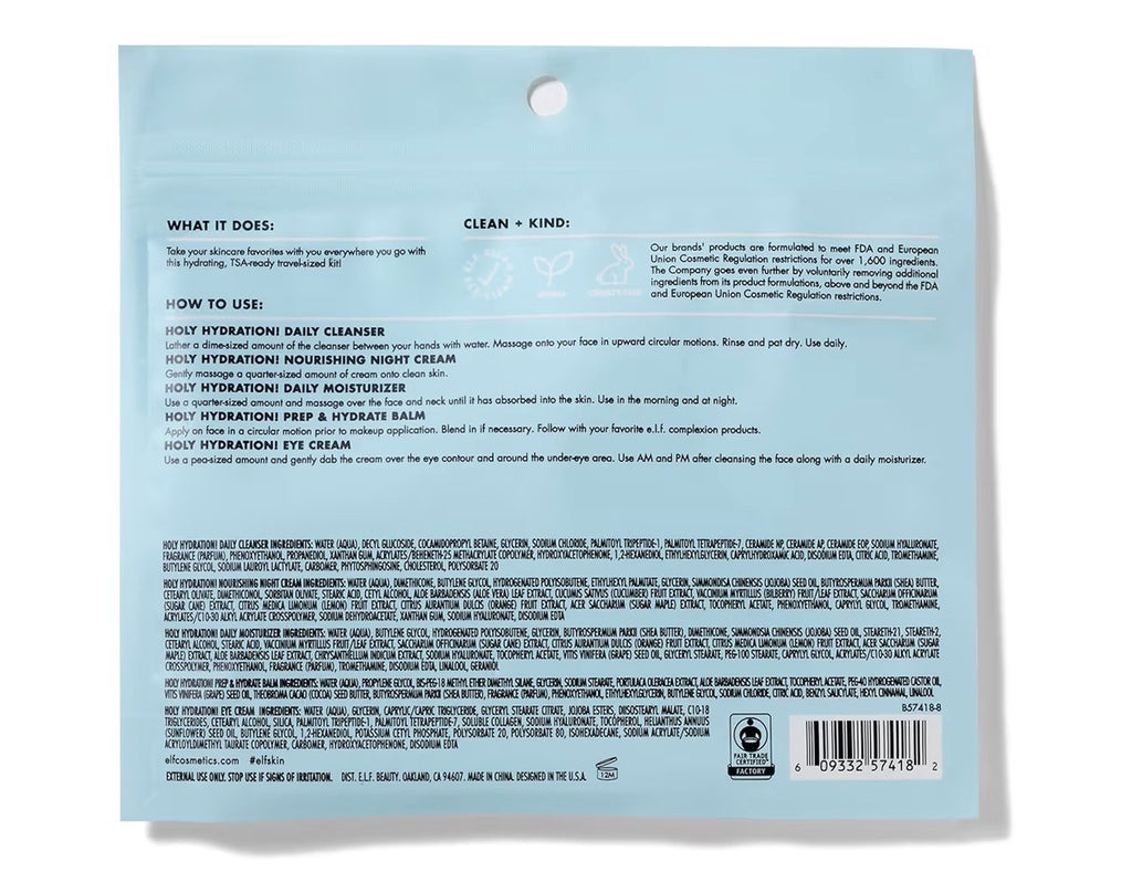 E.LF Crème hydratant-Kit ensemble de voyage