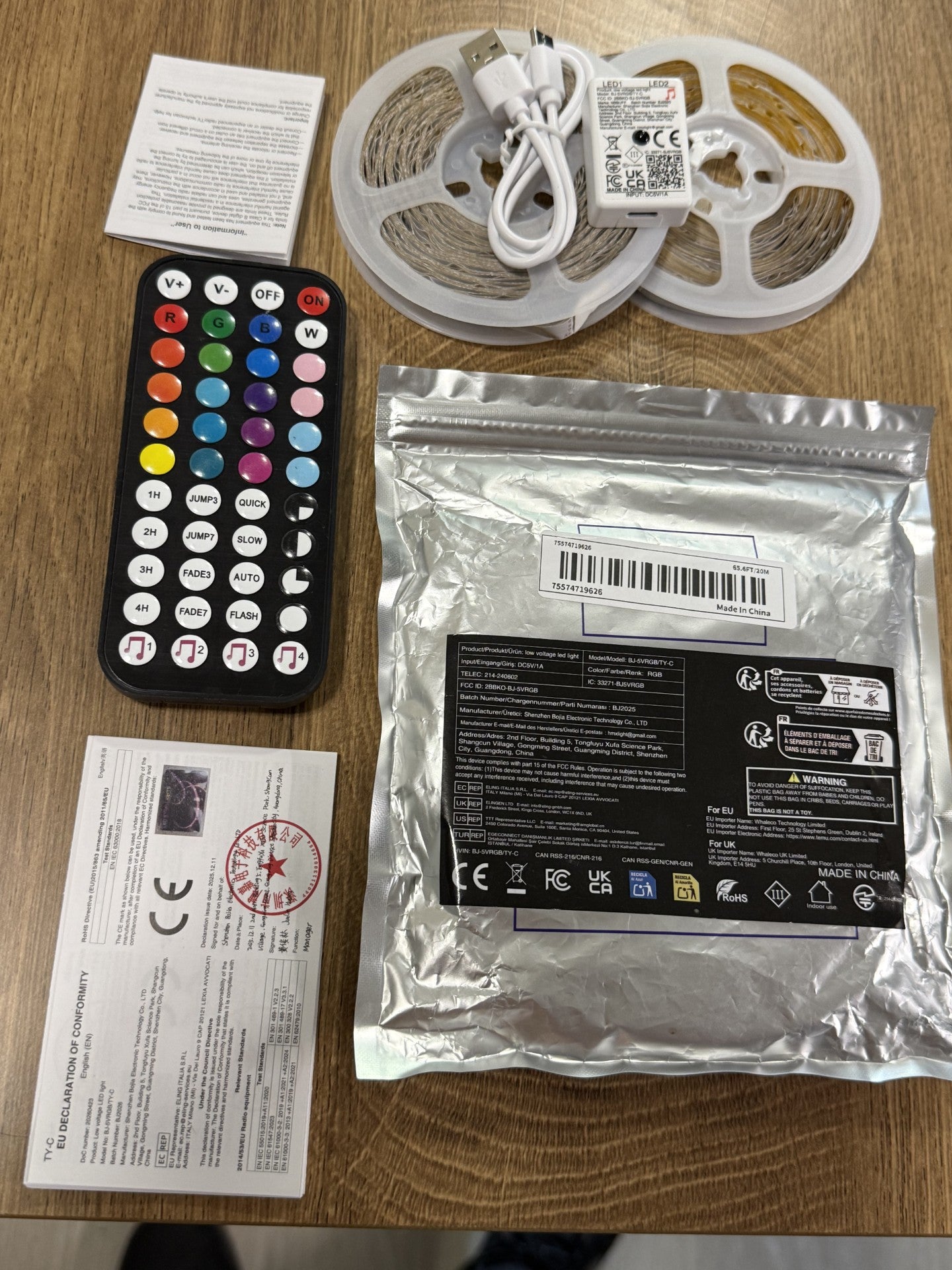 Lumière LED intelligente
