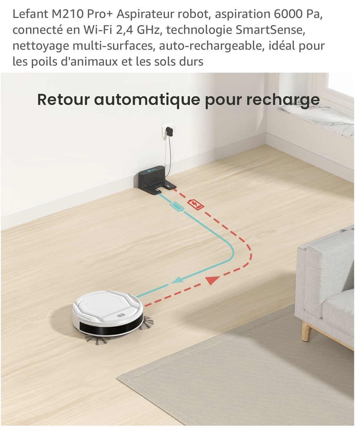 Robot aspirateur Lefant M210 Pro+