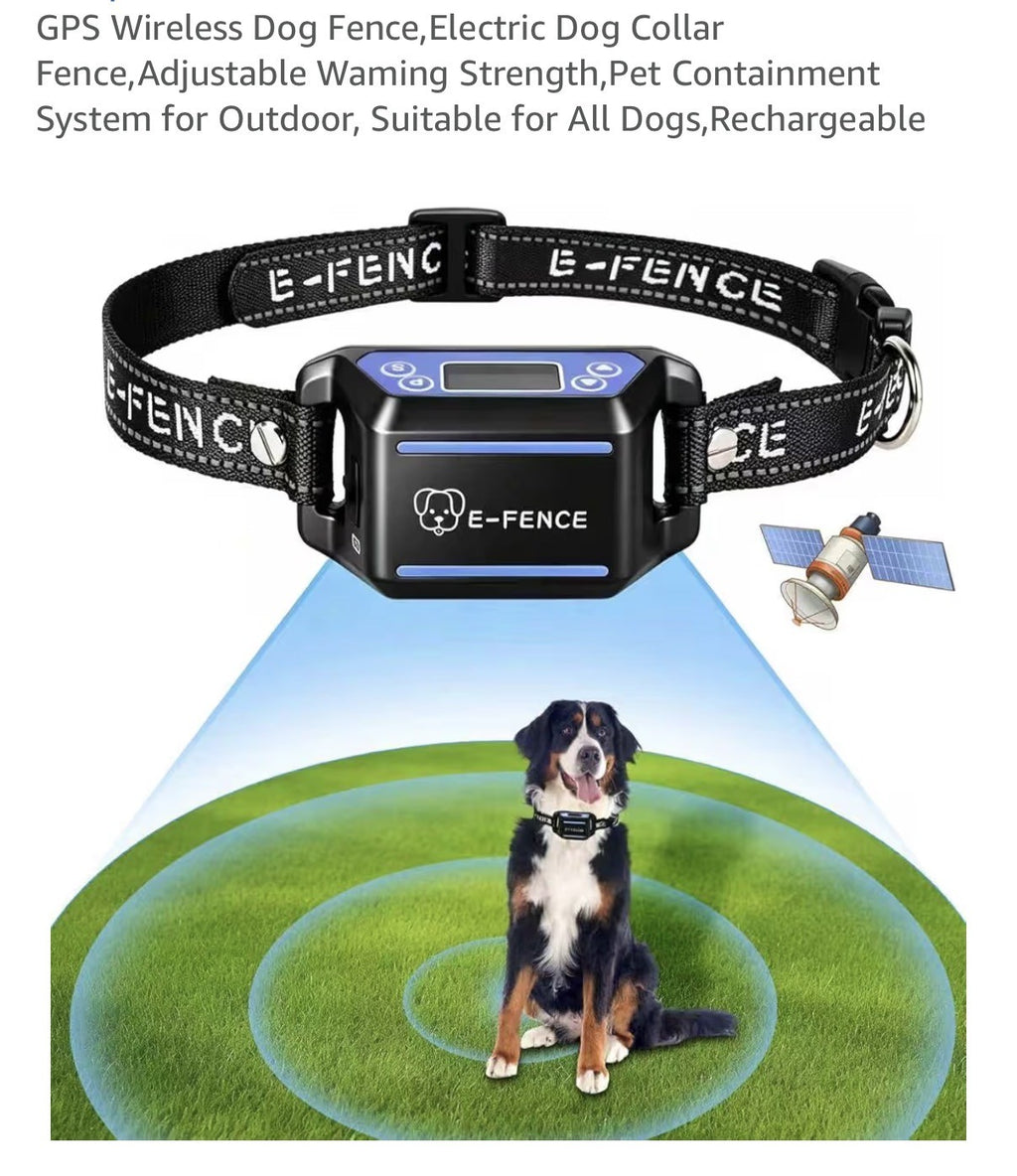 Clôture anti-fugue sans fil GPS pour chiens,