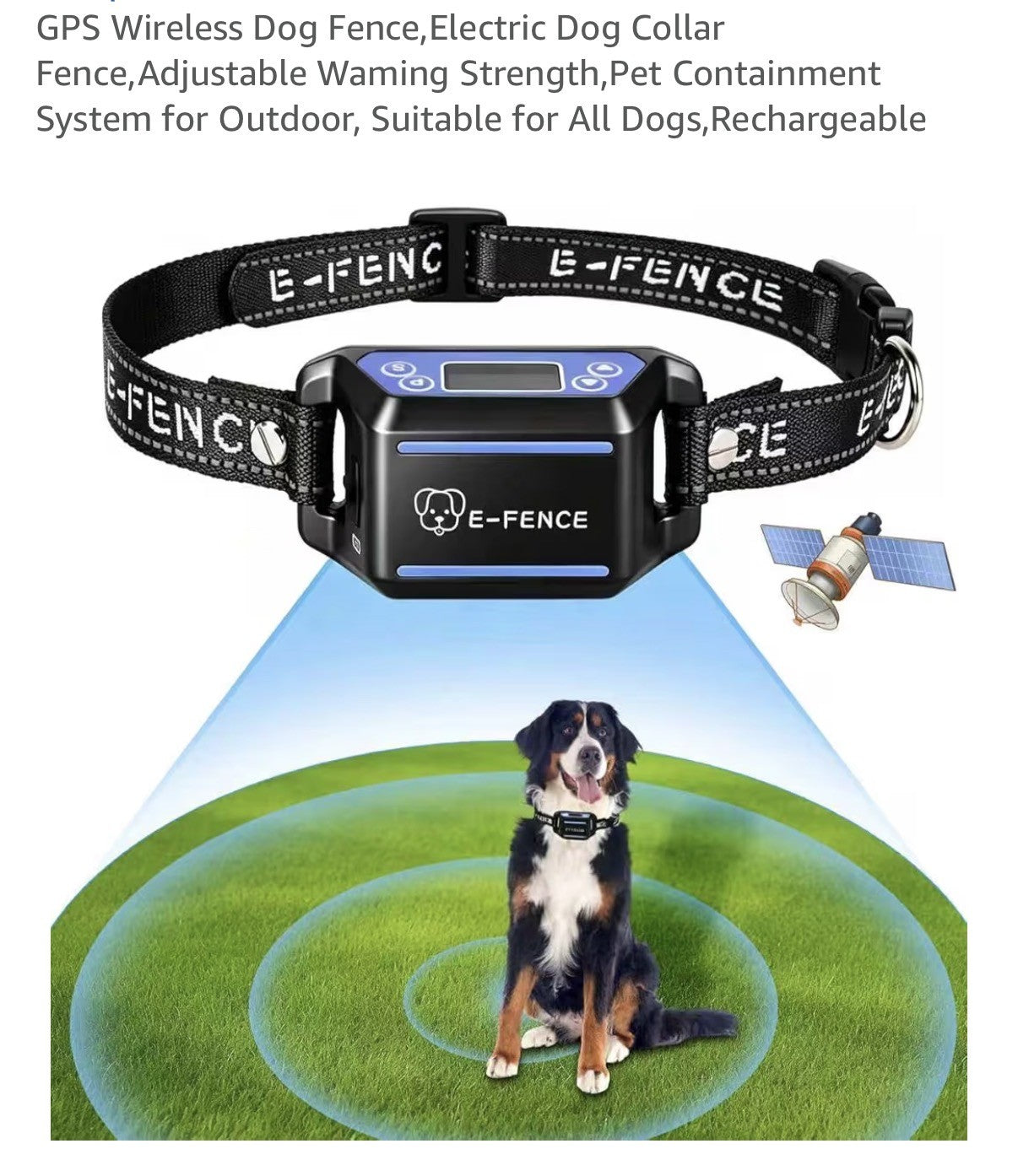 Clôture anti-fugue sans fil GPS pour chiens,
