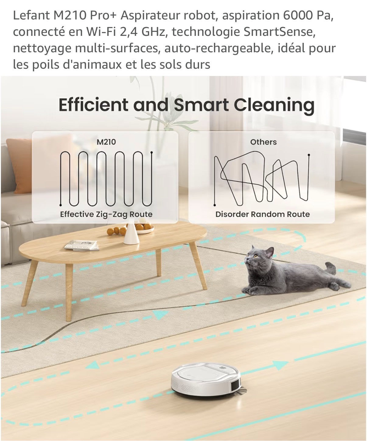 Robot aspirateur Lefant M210 Pro+