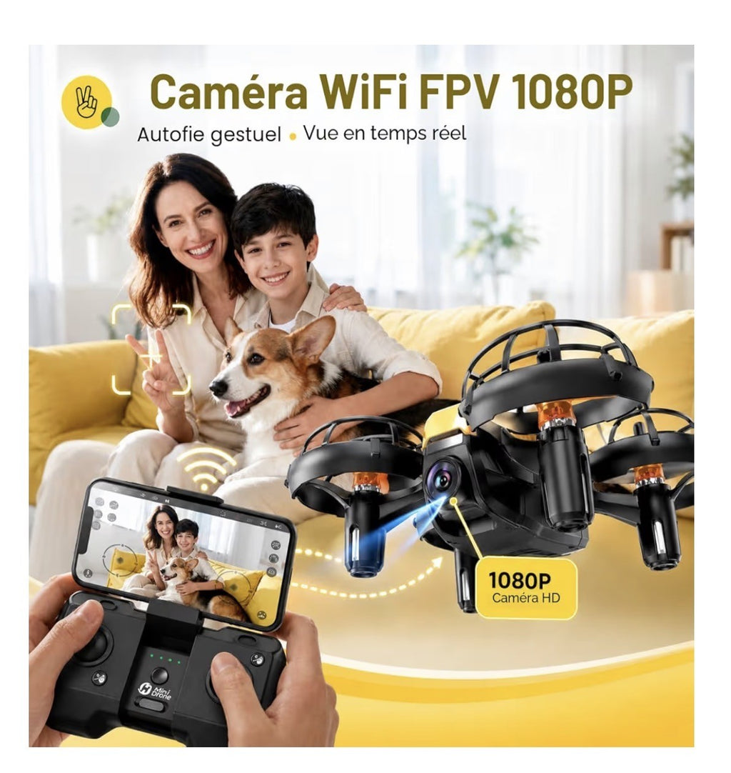 HS420 µini drone avec caméra 1080p