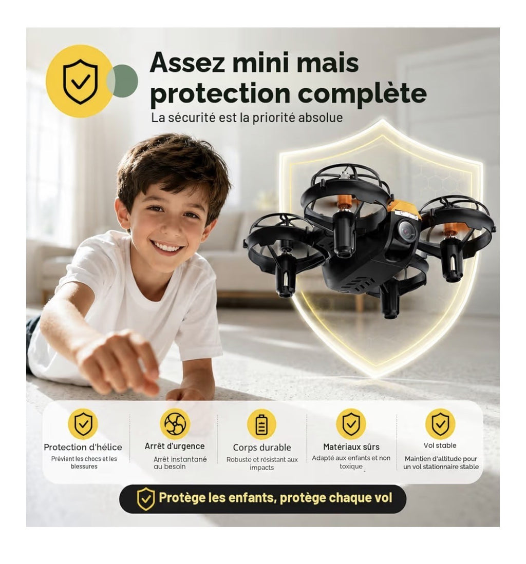 HS420 µini drone avec caméra 1080p