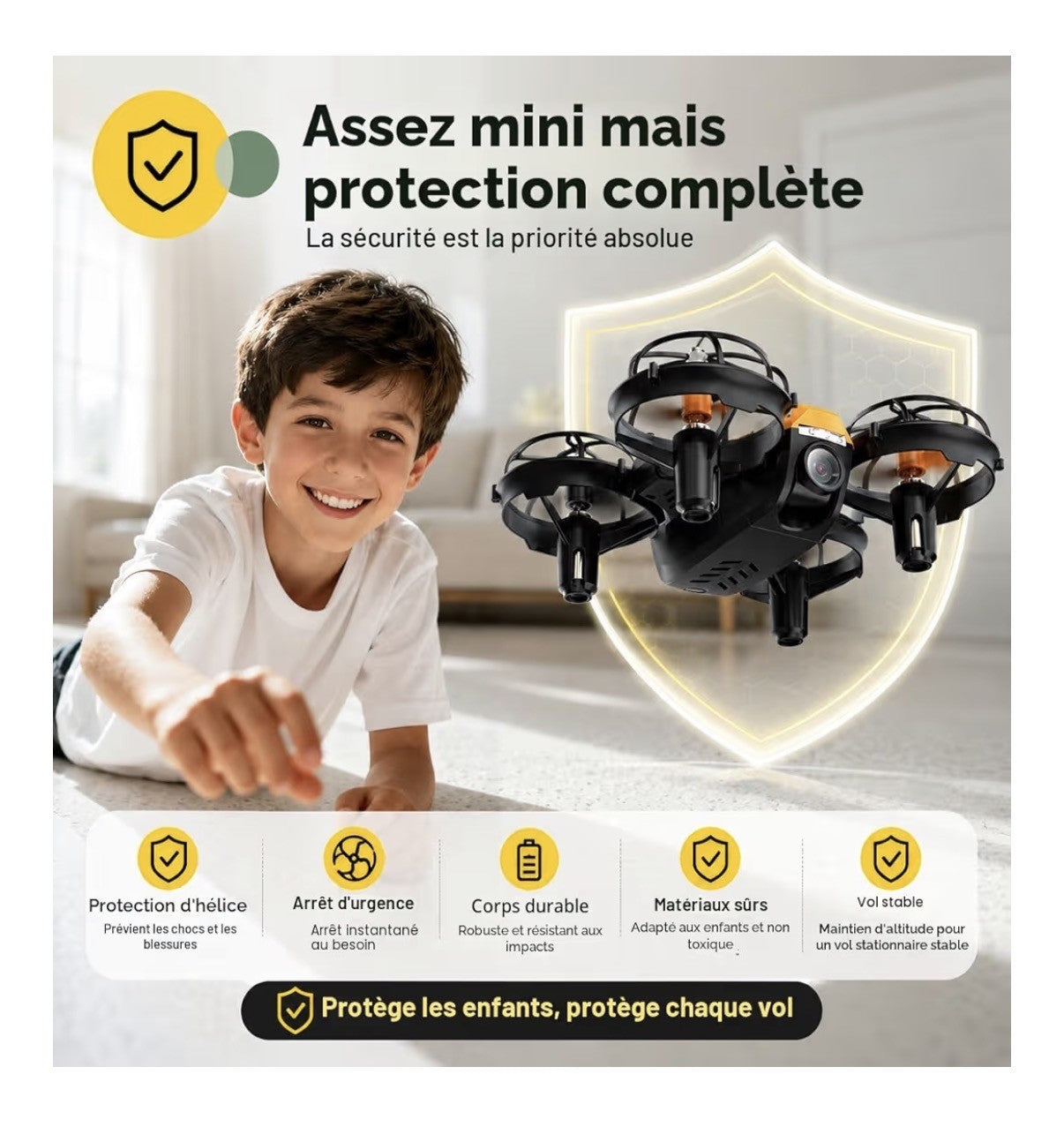 HS420 µini drone avec caméra 1080p