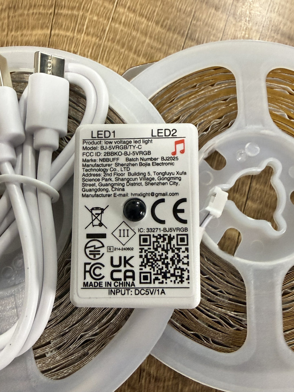 Lumière LED intelligente