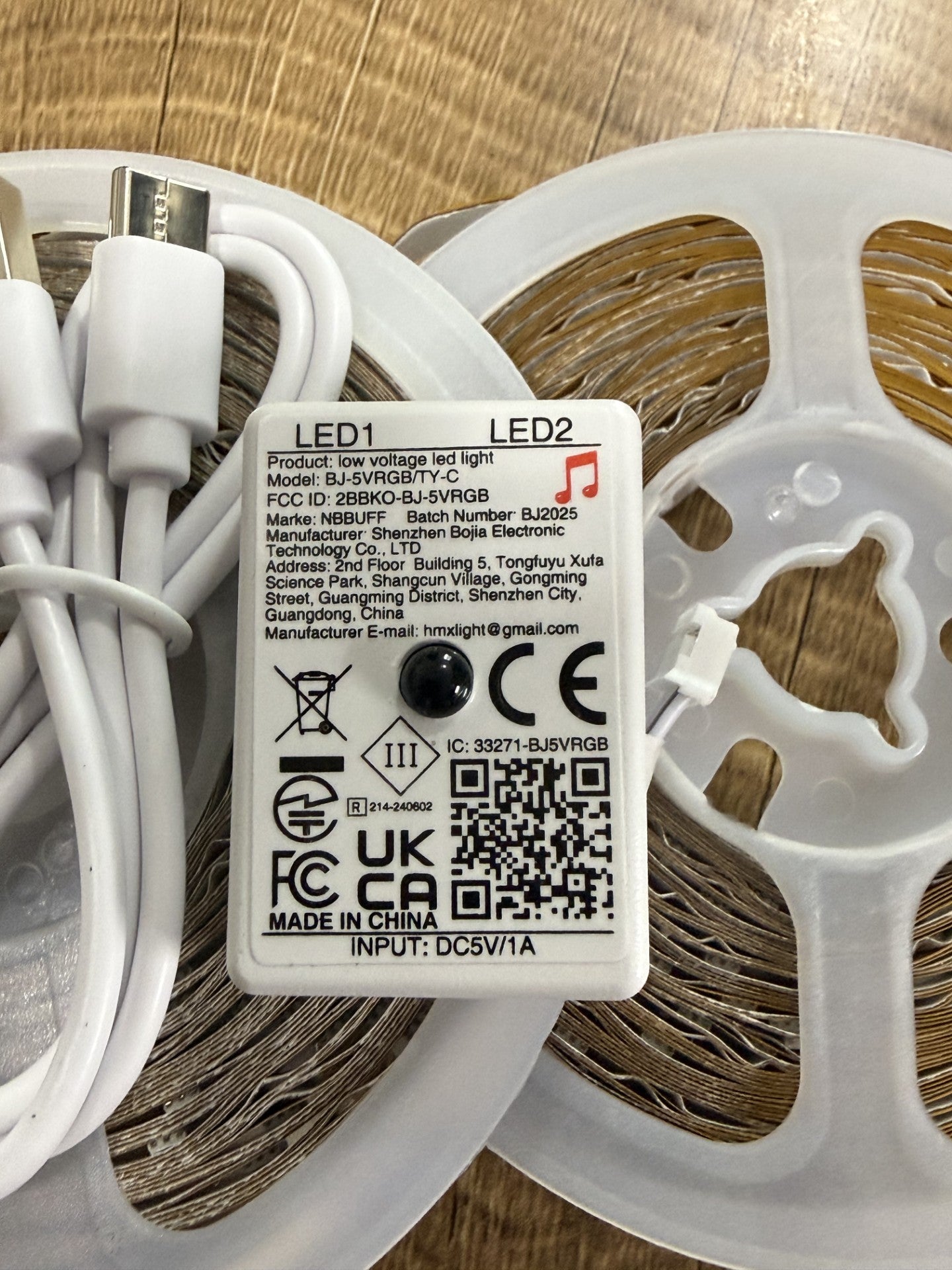Lumière LED intelligente